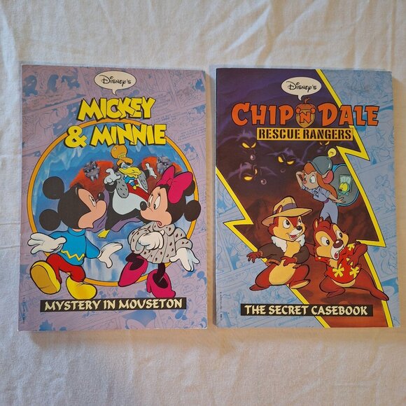 Disney Other - Disney Cartoon Tales Comic Books Mickey Minnie Mystery Chip Dale Rescue Rangers